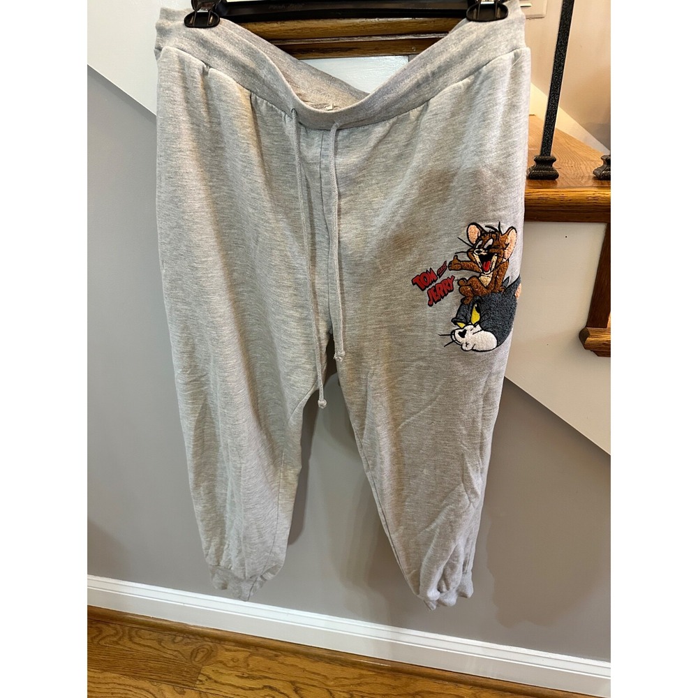 tom and jerry gray sweatpants 3xl